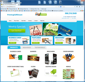 web to print shopping cart solution